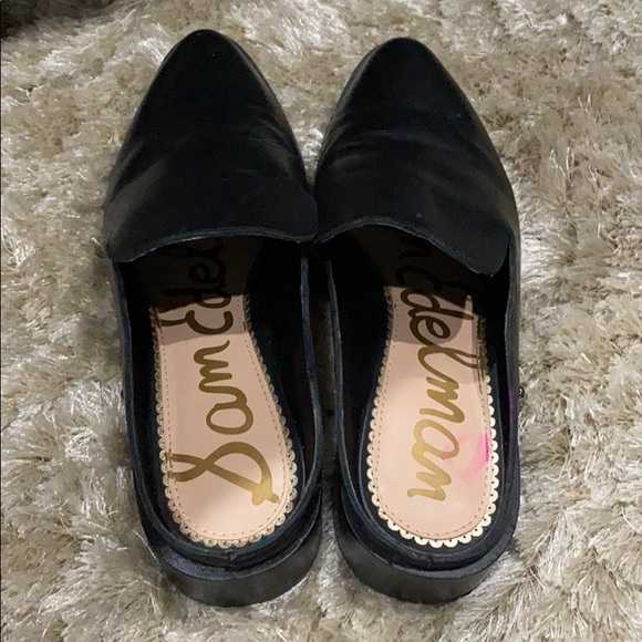 Black Sam Edelman slip on mules. - Picture 2 of 4